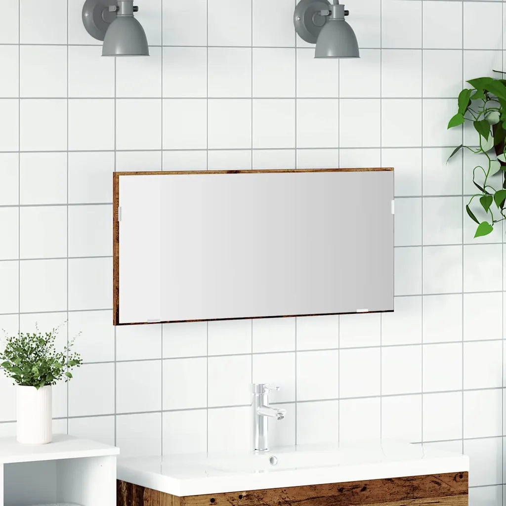 Specchio Legno vecchio 80 x 37 cm Vetro e Legno Ingegnerizzato 863306