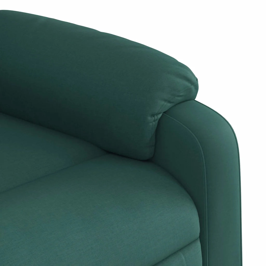 Poltrona Reclinabile in Tessuto Verde Scuro 373580