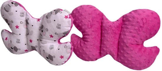 Supporto Cervicale per Bambini in Cotone 100% / Cuscino per Neonati per Auto, Carrello, Viaggi, Sdraio, Cuscino per Bambini
