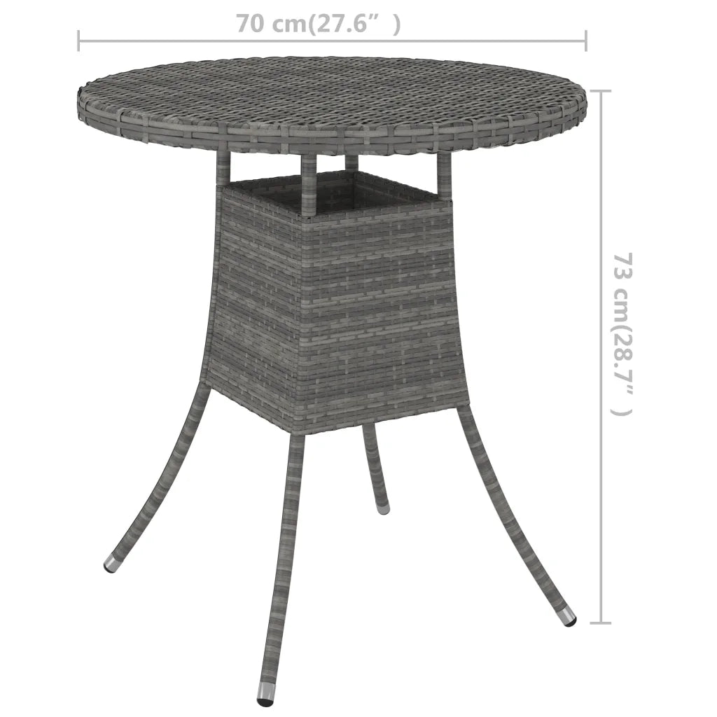 Set Divani da Giardino 5 pz con Cuscini in Polyrattan Grigio 3064907