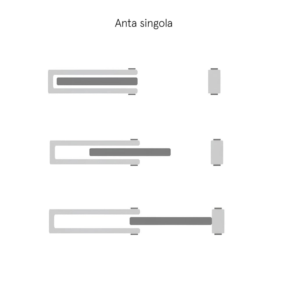 Controtelaio interni porta scorrevole anta singola cartongesso logika ermetika *** misure 70 x 210 cm, confezione 1