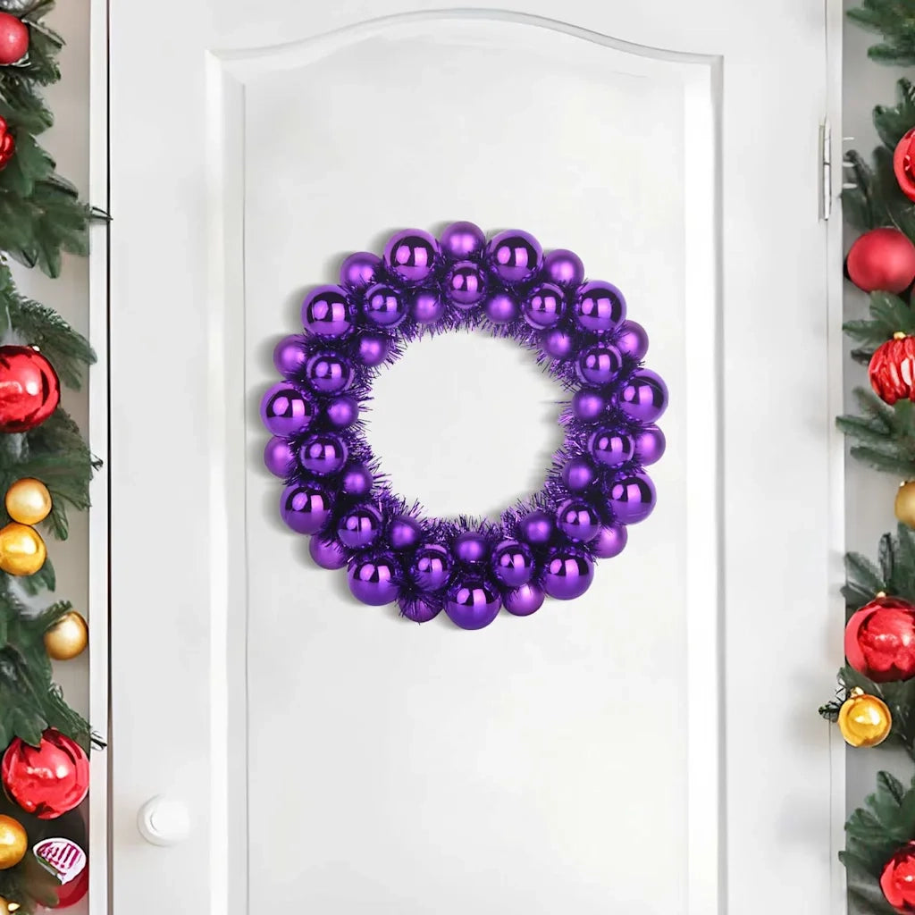 Corone di Palline di Natale 2 pz-Decorazioni natalizie Lill¨¤ 33 x 33 x 7 cm