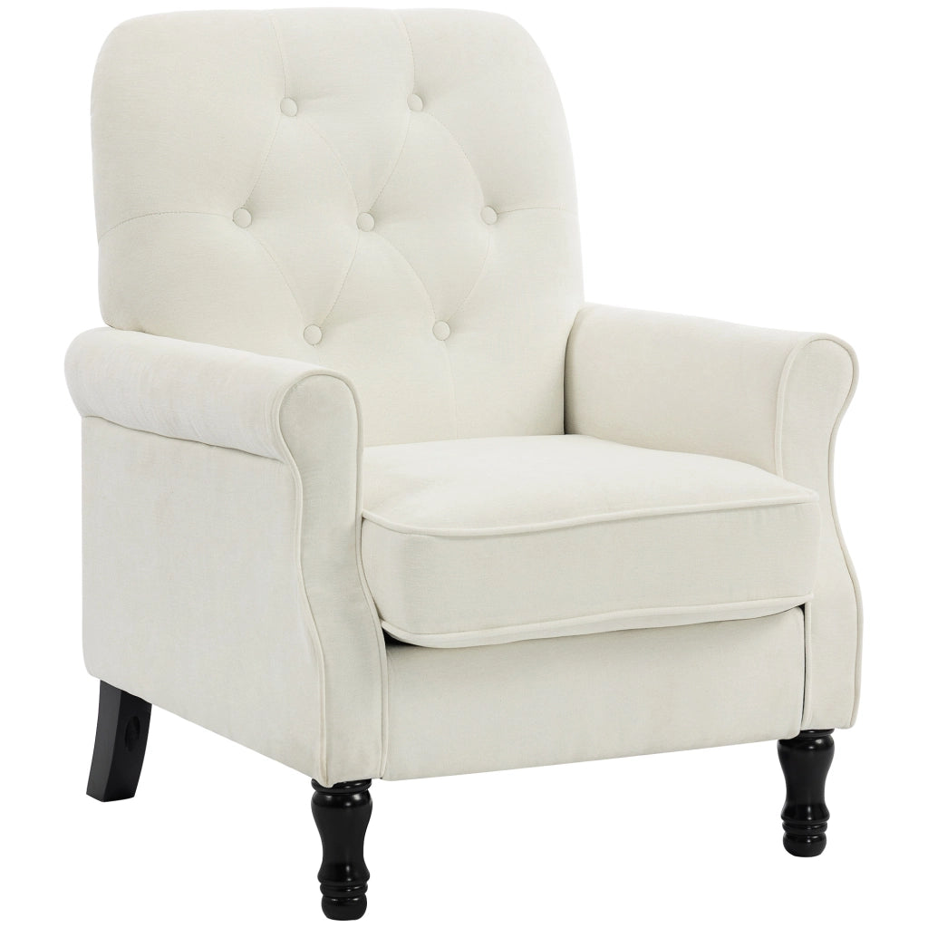 Poltrona ¨C zephmum ¨C crema, lino, 69x75x90