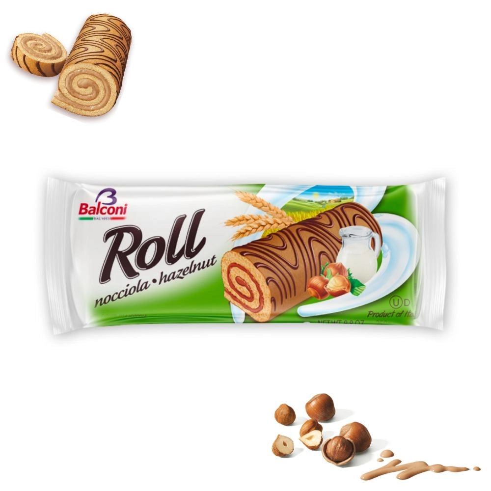 Balconi roll alla nocciola in confezione da 250 grammi
