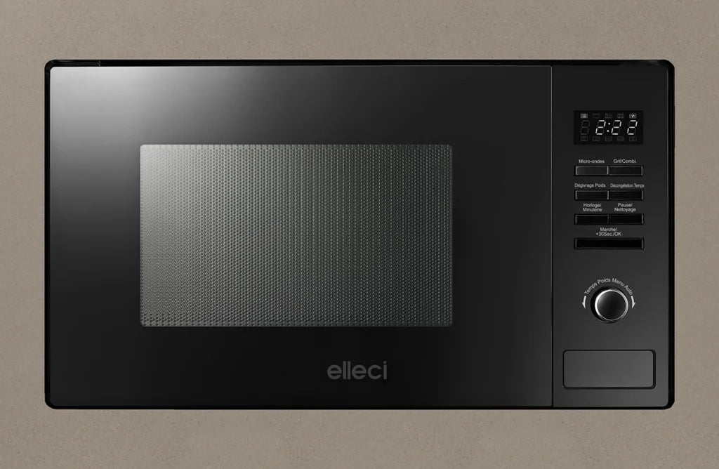 Forno a microonde da Incasso Plano ELLECI MW FGSP28143WS Multifunzione 60 cm Capacità 28L Classe A+ Granitek Tortora 43