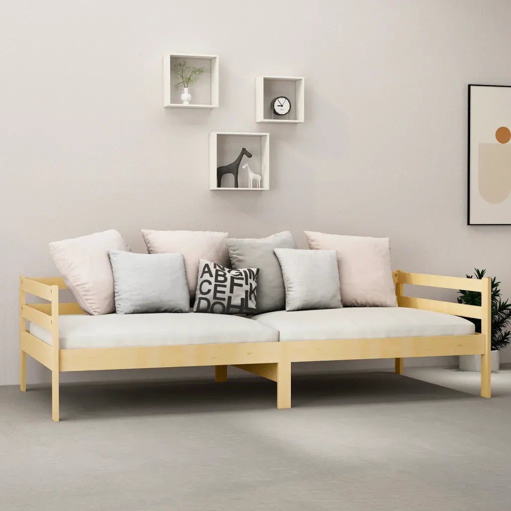 Divano Letto con Materasso-Sofa Letto-Daybed 90x200 cm Legno Massello di Pino 457407