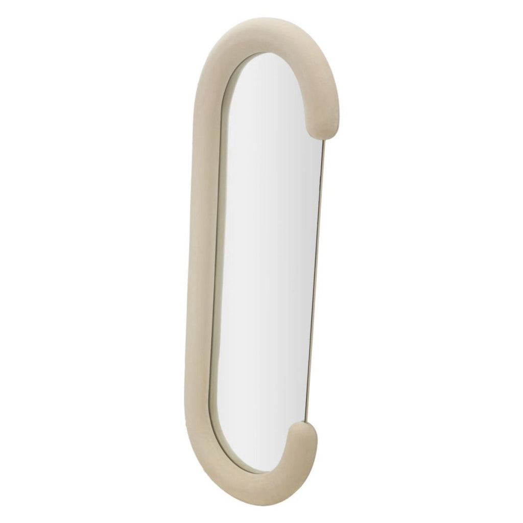 Specchio con Cornice Ecci, Beige, MDF, 60x7x160 cm