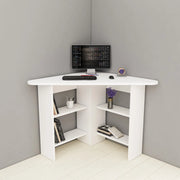 Mamette, Scrivania Angolare, 80x80x74h cm Bianco