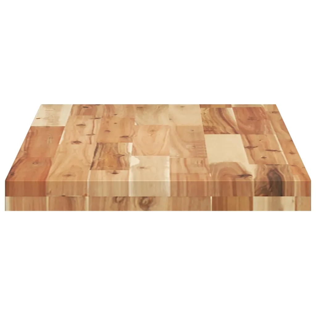 Piano da Bagno Finitura a Olio 80x40x4 cm in Legno di Acacia 3279704