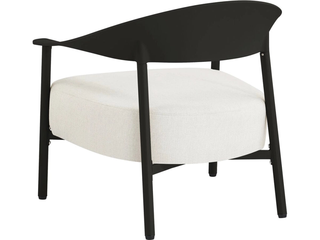 Set di mobili da giardino in metallo e plastica "Céora" - 2 posti - Nero