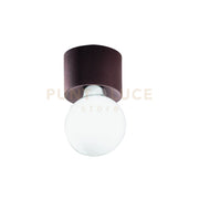 PLAFONIERA BOW 1 LUCE ATTACCO E27 CORTEN  LAMPADINA NON INCLUSA