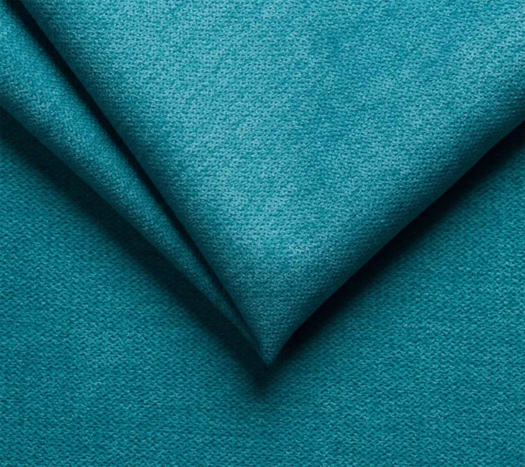 Letino, Divano Fisso 2 Posti Sfoderabile Made in Italy, 200x95x100h cm Azzurro