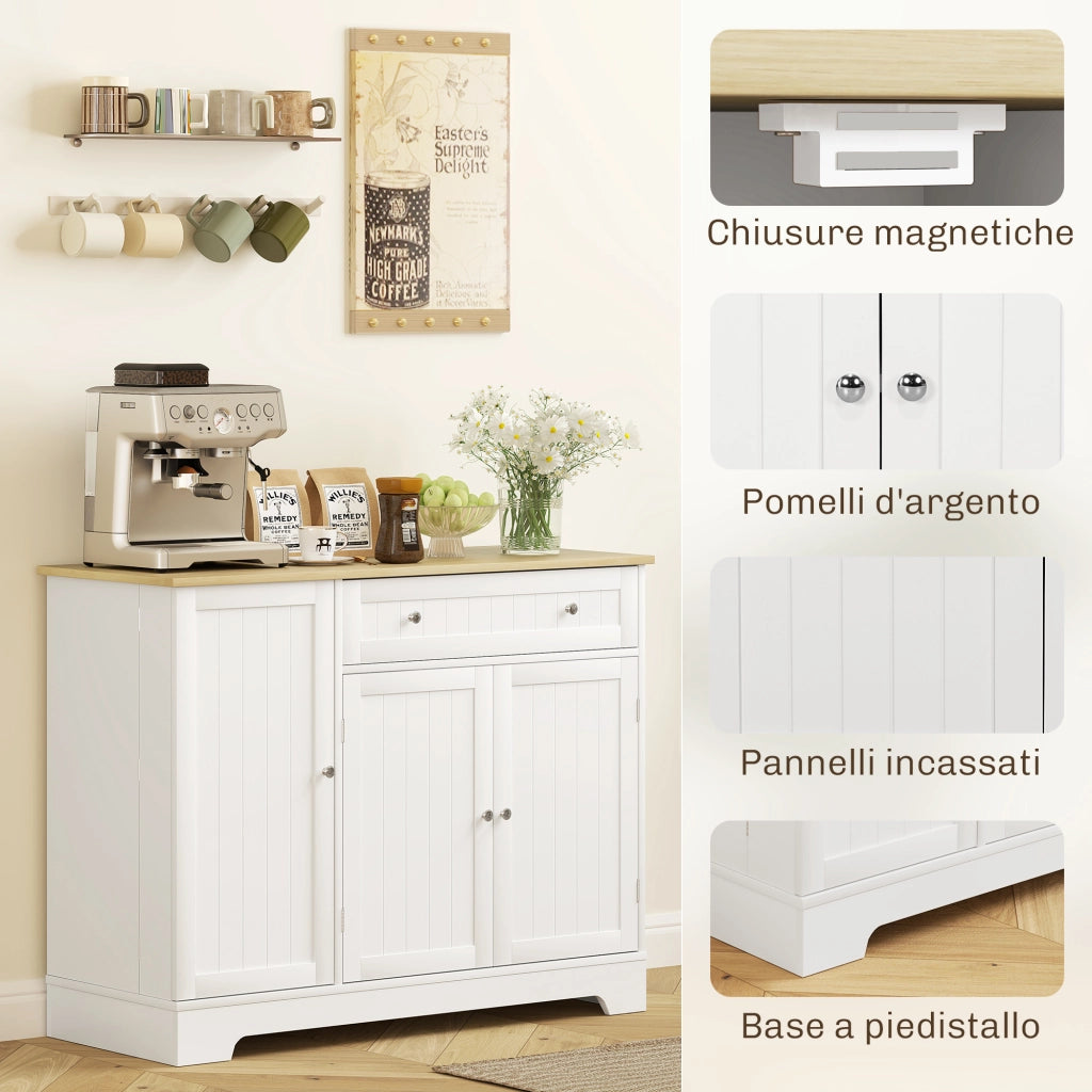 Credenza con Cassetti ¨C zephmum ¨C Bianco
