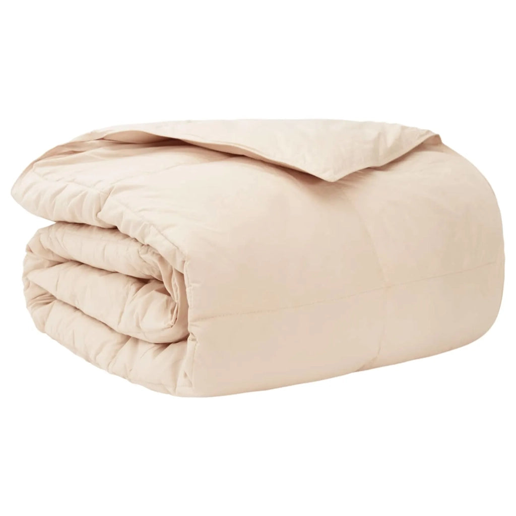 Set di Piumoni 2 pz 155 x 220 cm Tutte le stagioni Beige 3431906