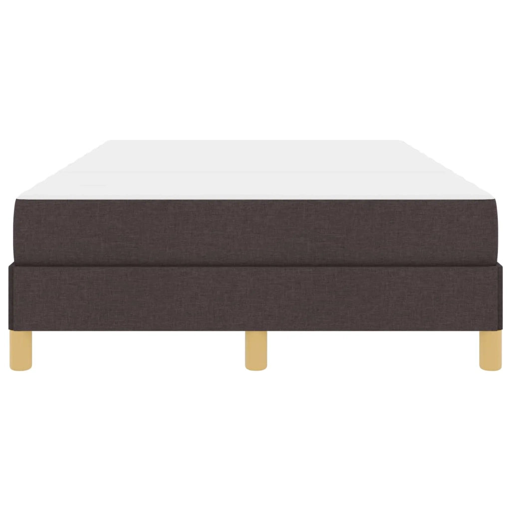 Letto a molle con materasso Marrone Scuro 120 x 190 cm Tessuto