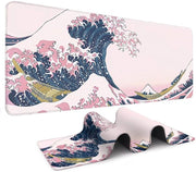 Mouse per donne - Mouse per gaming grande - Antiscivolo, resistente alle macchie e impermeabile - Rosa - 40*90 cm