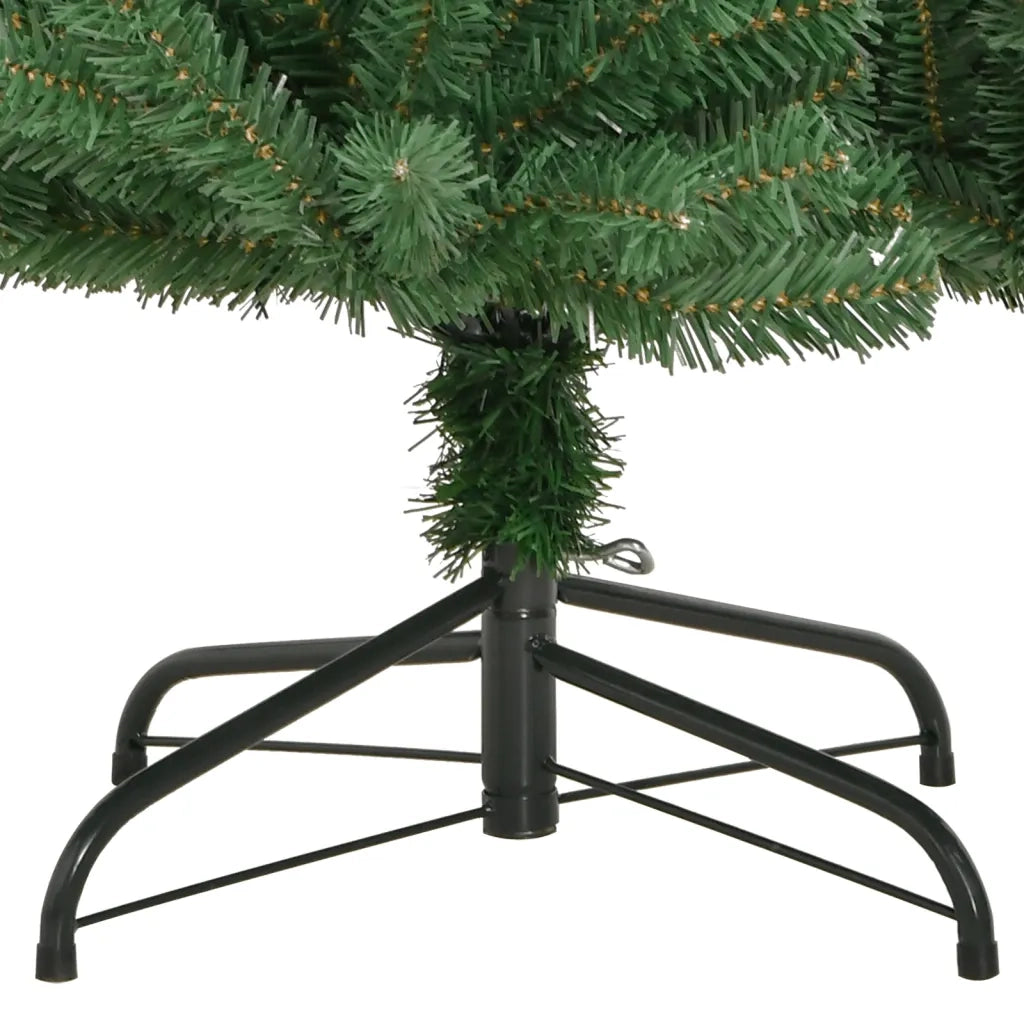 Albero di Natale Artificiale Incernierato con Base Verde 240 cm 356769