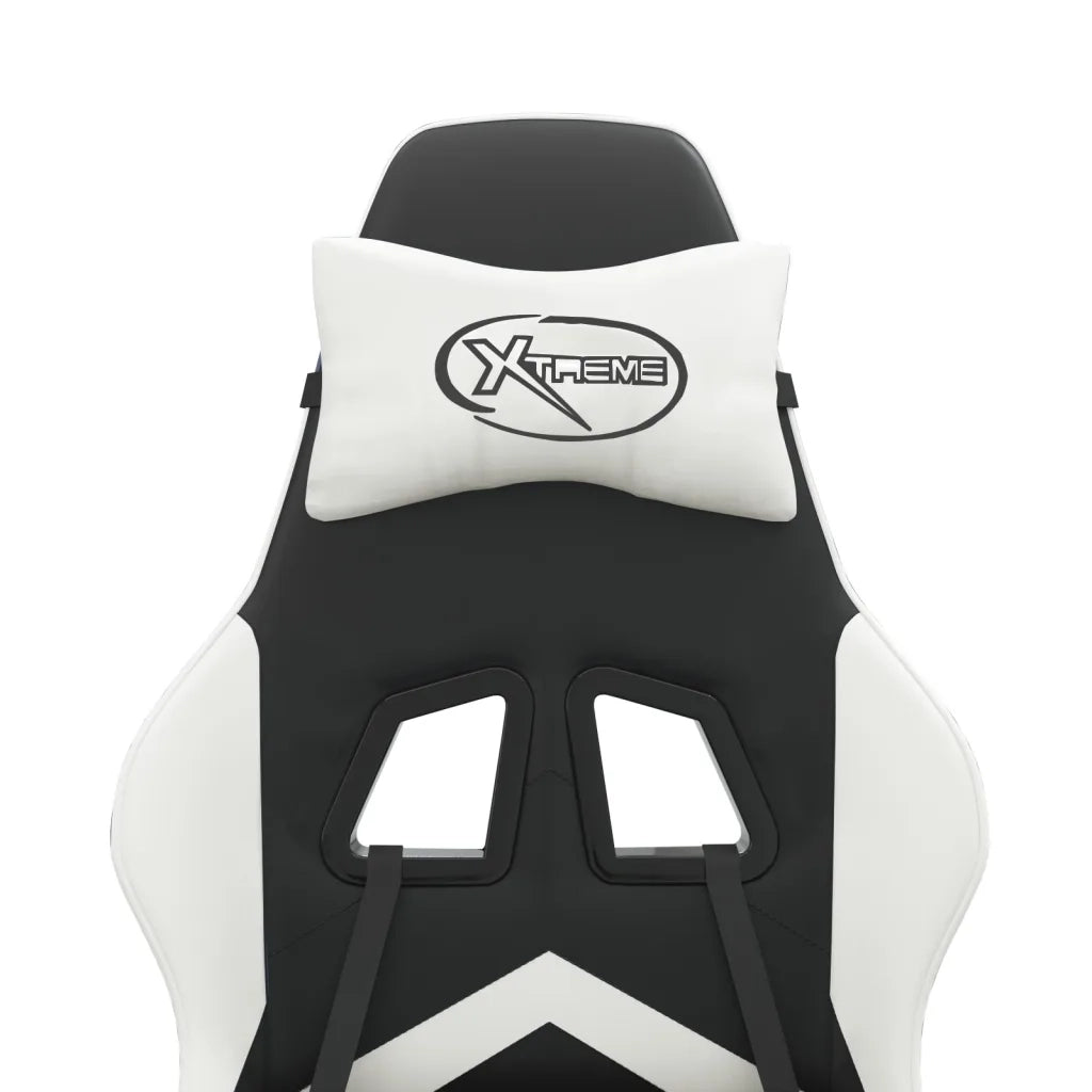 Sedia da Gaming Nero e Bianco in Similpelle 3143895