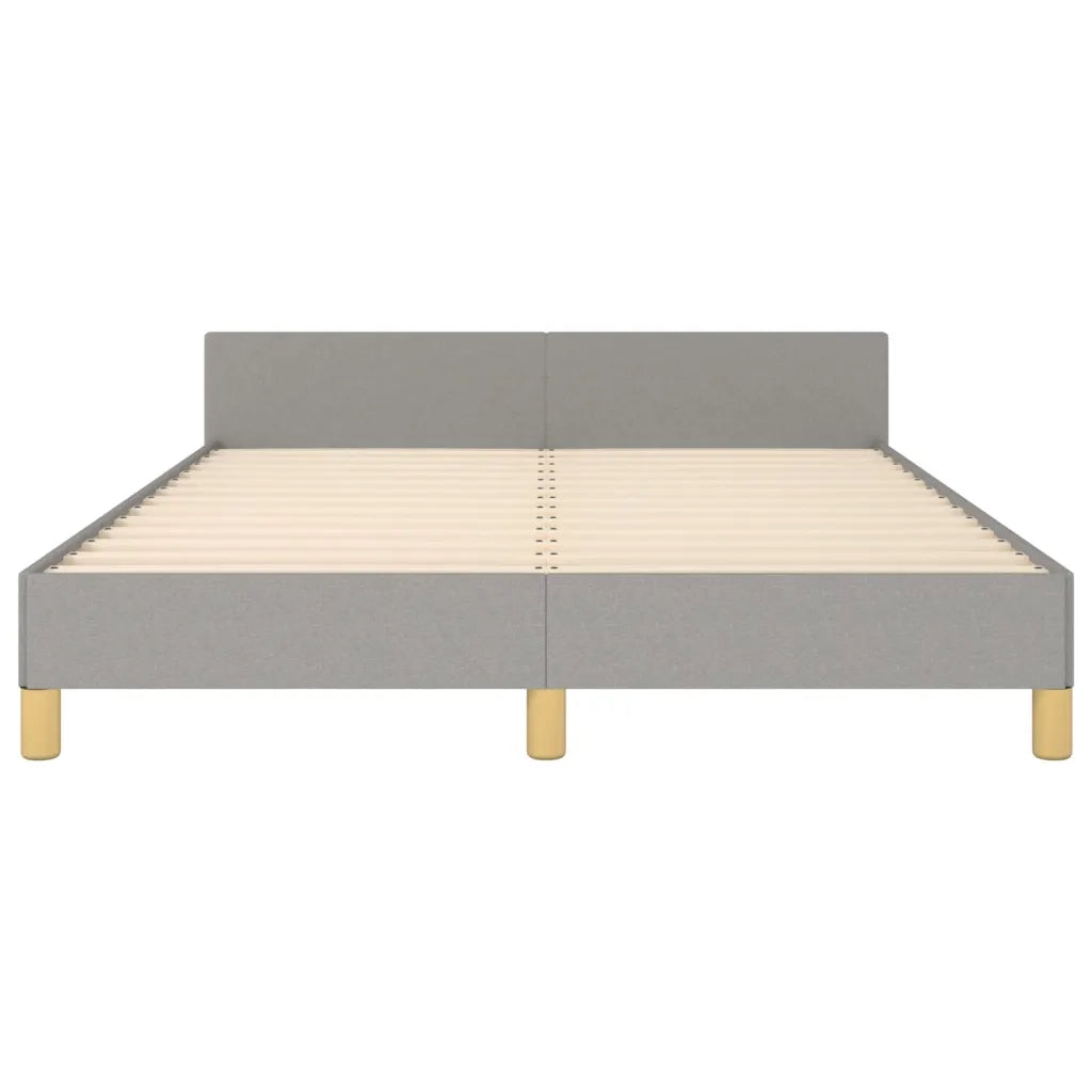 Giroletto senza Materasso Grigio Chiaro 140x190 cm Tessuto