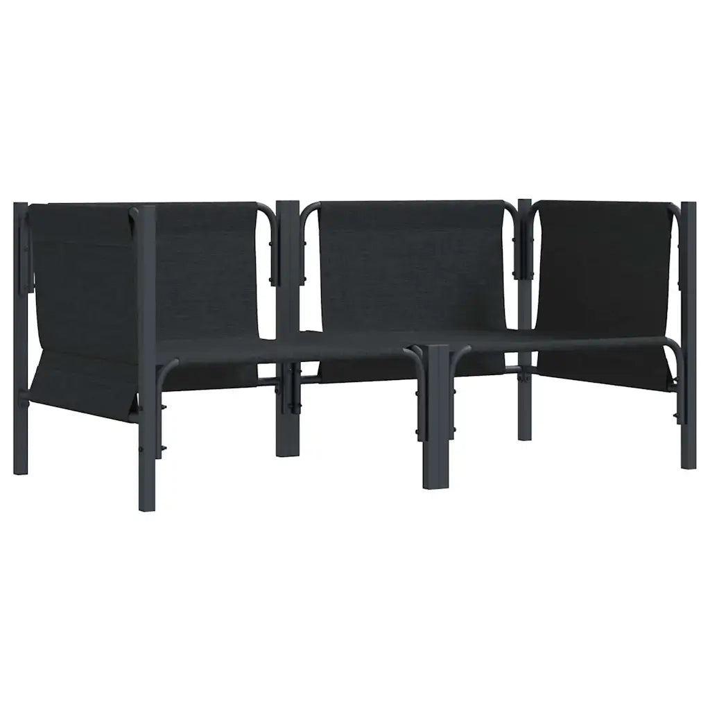 Mobili da Esterno 2 pcs Antracite 80 x 80 x 71 cm Acciaio