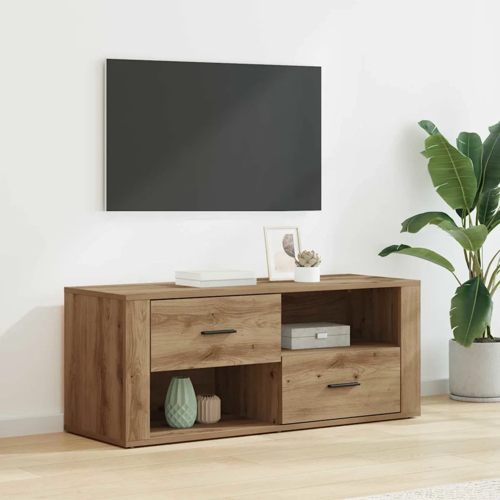 Mobile TV | Armadietto TV | Mobile Porta TV Rovere artigianale 100 x 35 x 40 cm Legno multistrato
