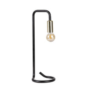 Lampada da tavolo Candellux Hera metallo nero oro E14