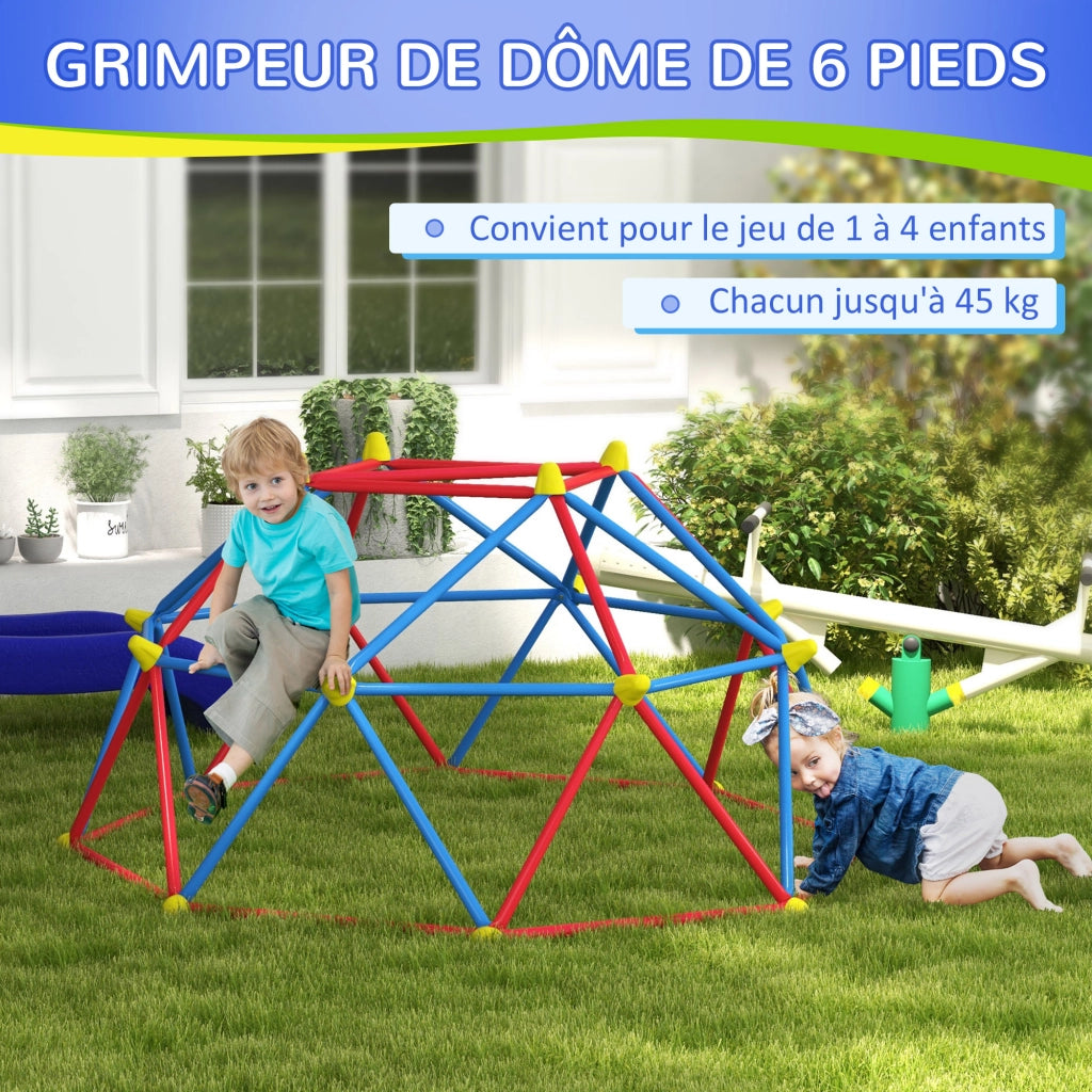 Struttura per arrampicata bambini ¨C Minimal ¨C metallo multicolore 183 cm