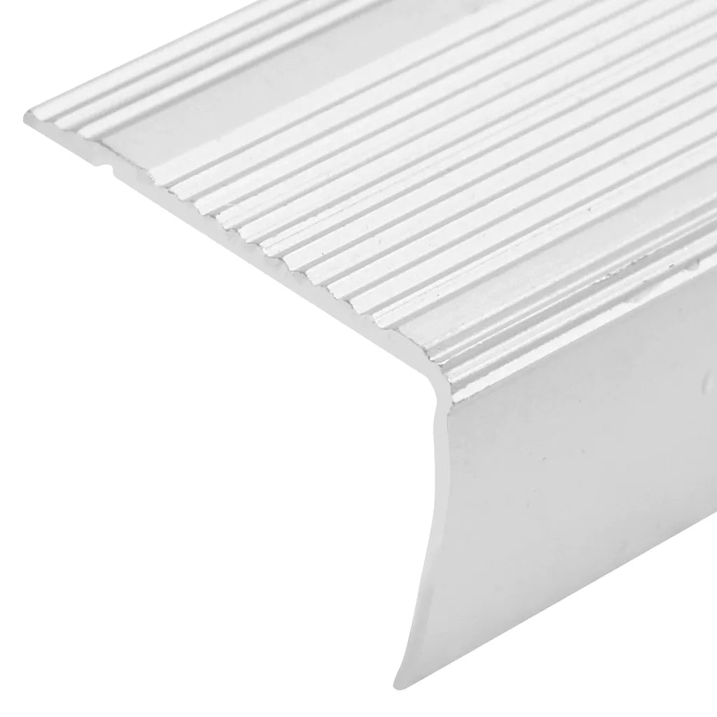 Profili a L per Gradini 15 pz in Alluminio 100 cm Argento 146756