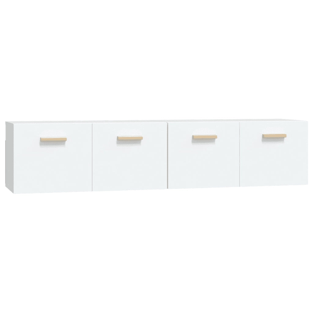 Mobili Parete 2 pz Bianco 80x35x36,5cm Legno Multistrato 3115644