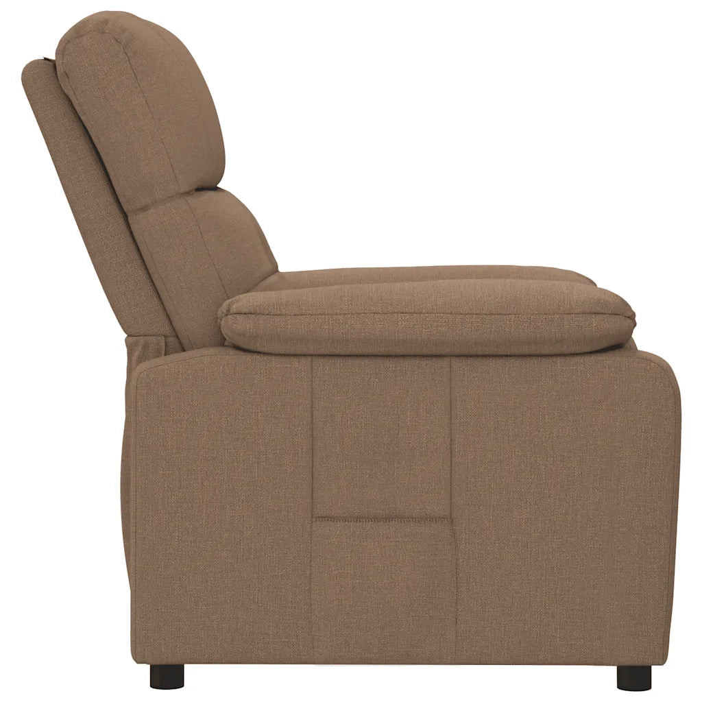 Poltrona Reclinabile in Tessuto Marrone 289666