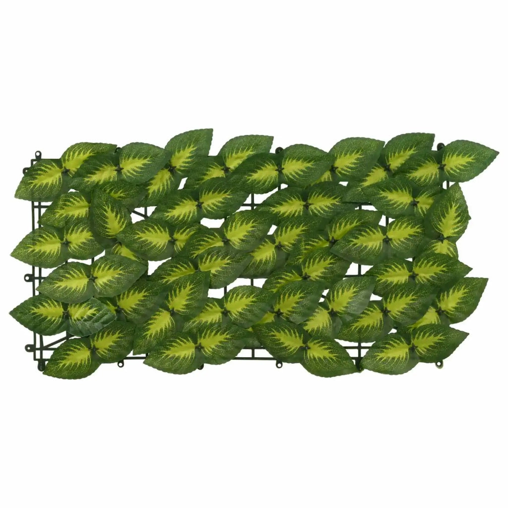 Schermo per balcone con foglie Verde e Giallo 200 x 100 cm 42040672