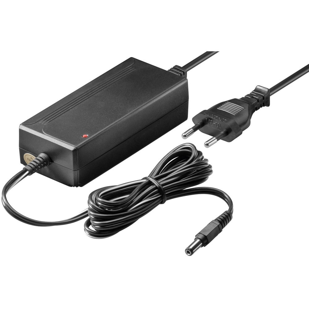 Trade Shop - Trasformatore Alimentatore Stabilizzato Per Striscia A Led Switch Trimmer 12v -     -5 Ampere  -