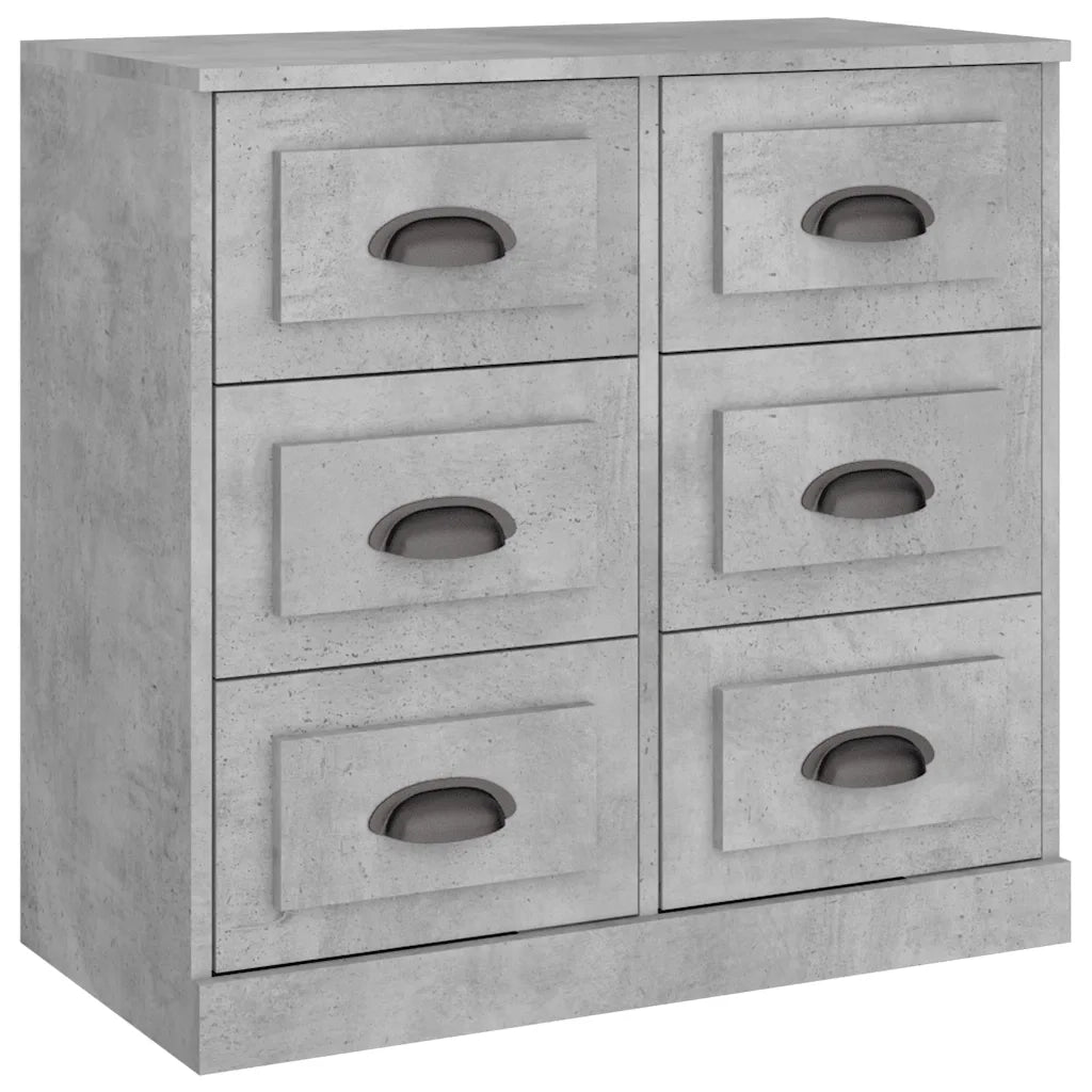 Credenza | Madia | Buffet da pranzo | Armadio da pranzo Grigio Cemento 70x35,5x67,5 cm in Legno Multistrato