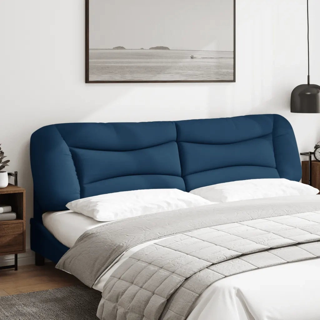 Cuscino Testiera Hvar Blu 200 cm in Tessuto 374622