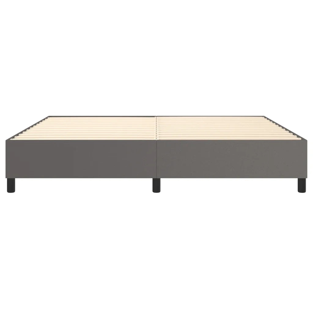 Struttura Letto a Rete a Molle Grigio 200x200 cm in Similpelle 3121069