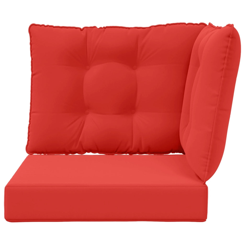 Cuscino per divano da esterno 3 pcs Rosso Poliestere 900801