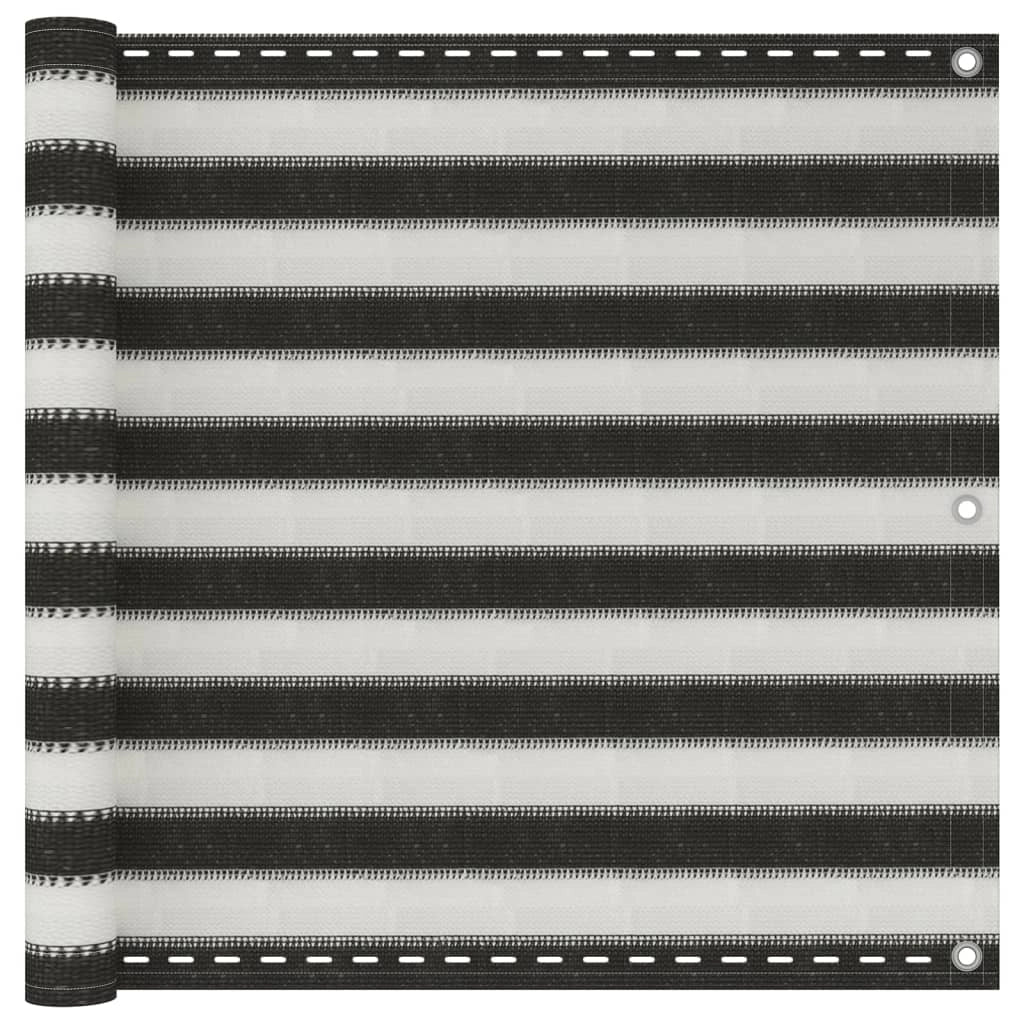 Schermo per balcone in HDPE 90 x 500 cm antracite e bianco 02_0010339
