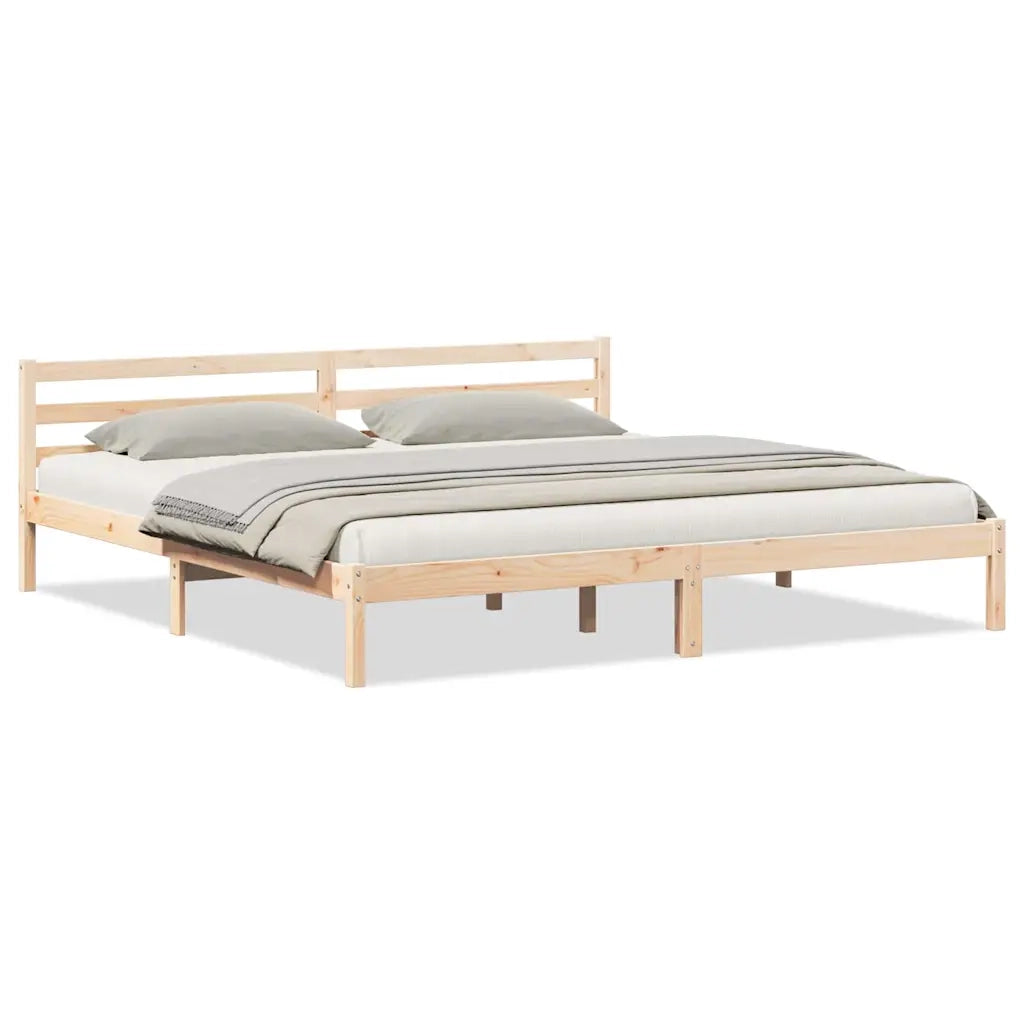 Letto matrimoniale | Letto per adulti | Struttura del letto Marrone 225,5 x 185,5 x 69,5 cm