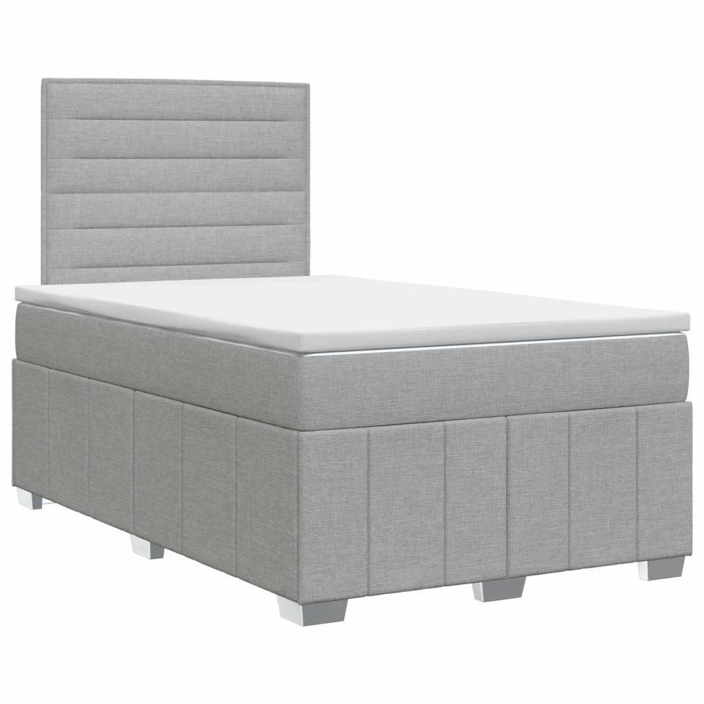 Letto box spring con materasso Grigio Chiaro 120 x 200 cm 3454106