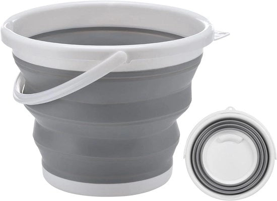 Emiciclo in Silicone 10L per Camping e Uso Casalingo - Grigio