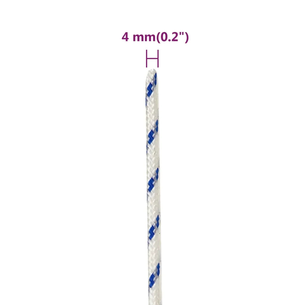 Corda | Fune per barca Bianca 4 mm 50 m in Polipropilene