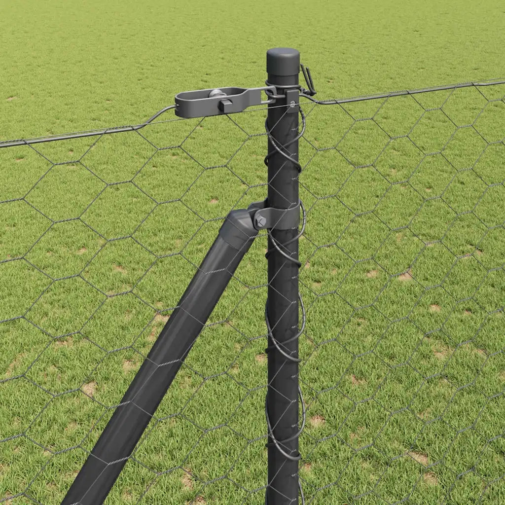 Palo della recinzione Grigio 100 x 1,6 m (rete 50 mm)