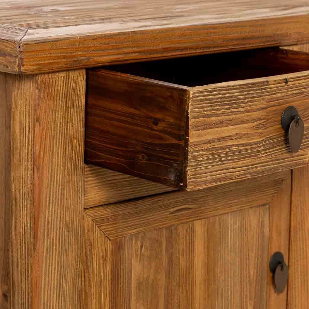Mobile basso in legno marrone 159x39x63h cm