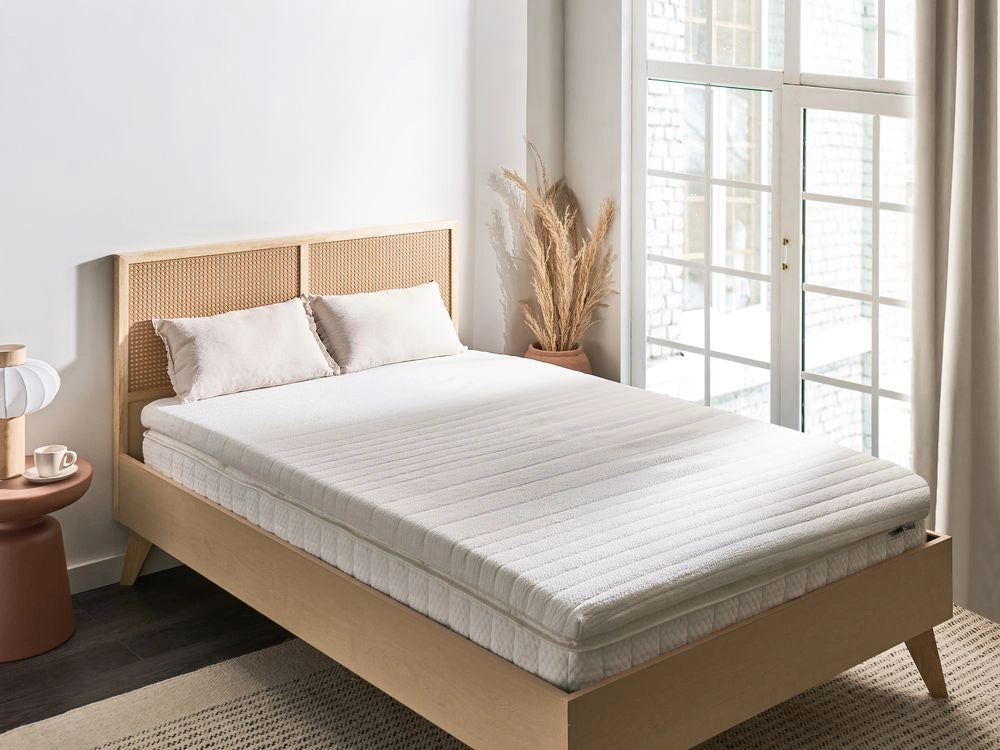 Coprimaterasso in schiuma bianca 120 x 200 cm comfort morbidezza