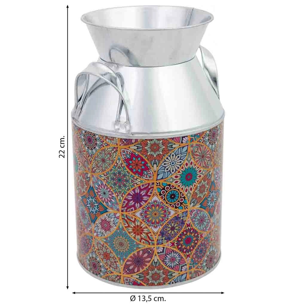 Brocca per il latte in metallo rosso D13,5x22h cm
