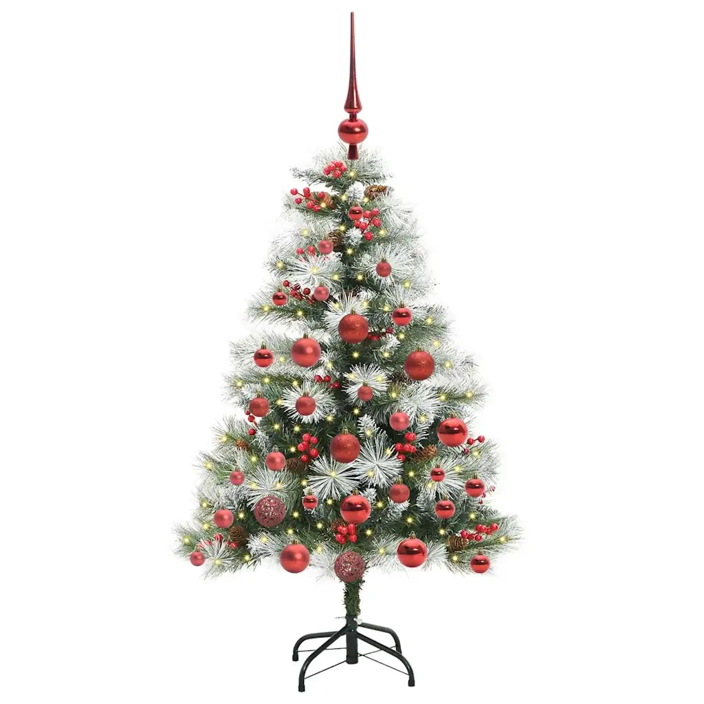 Albero di Natale artificiale Verde e bianco 120 cm 3395161