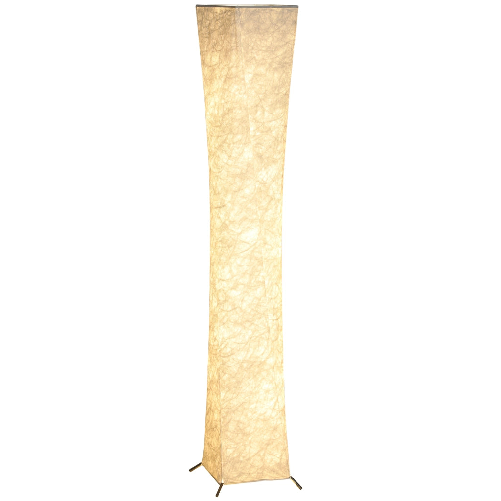 Lampada da terra con paralume in carta, interruttore a pedale, 3 livelli di luminosita, bianco ¨C zephmum