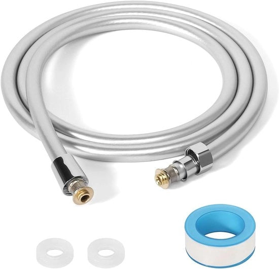 Doucheslang universale da 2m per docce - PVC - colore argento