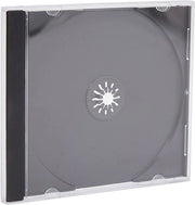 25 x Scatola per CD singola in plastica nera - Imballata singola