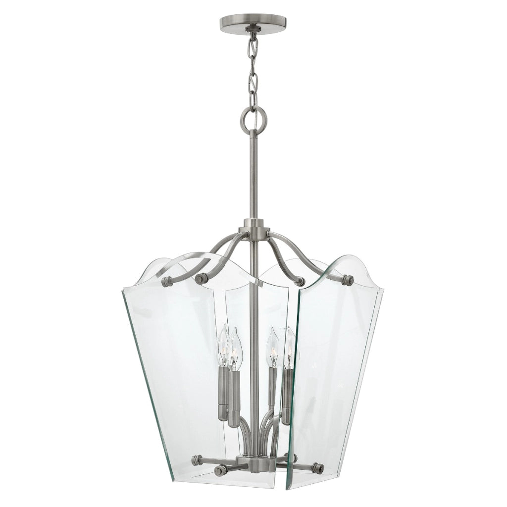 Lampada a sospensione Hinkley Wingate nichel antico 4xE14